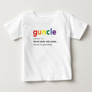 Funny Guncle Definition Print Baby T-Shirt