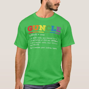 Funny Guncle Definition Proud Gay Uncle LGBTQ Prid T-Shirt