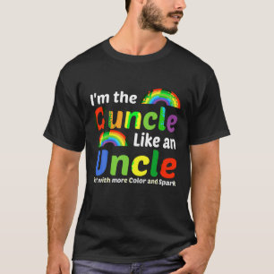 Funny Guncle Gay Uncle Pride Colour Rainbow T Shir T-Shirt