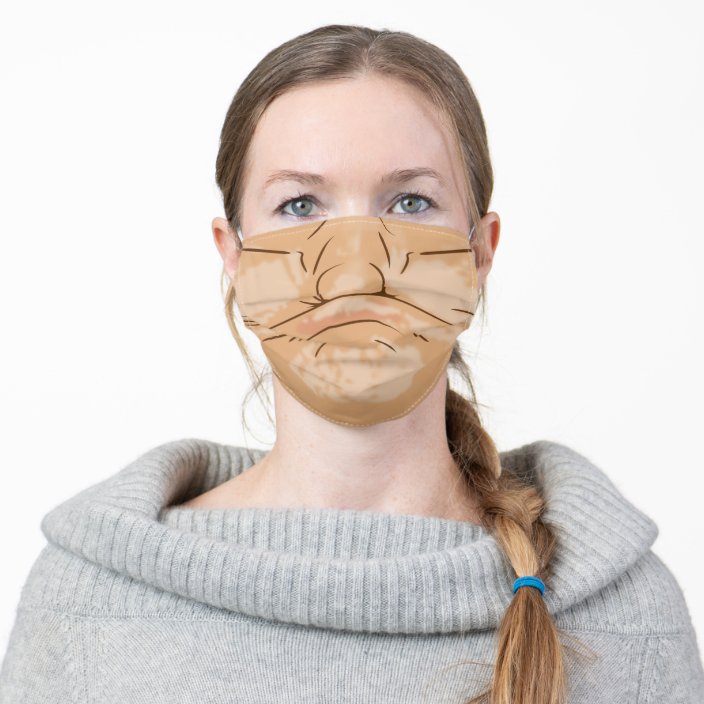 Funny Gurn Face Cloth Face Mask Zazzle.co.uk