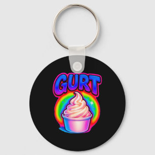 Funny Gurt Brainrot Meme Yogurt Gen Z Slang Gen Al Key Ring