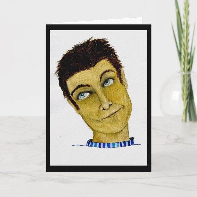 Funny Guy Either the Windshield Wiper or the Bug Card (Front)