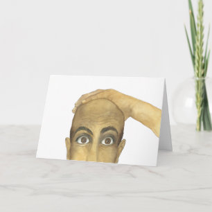 Funny Guy With No Hair Card