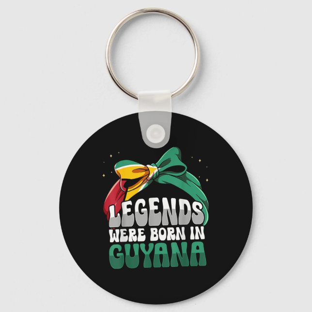 Funny Guyanese Flag Guyana  Key Ring (Front)