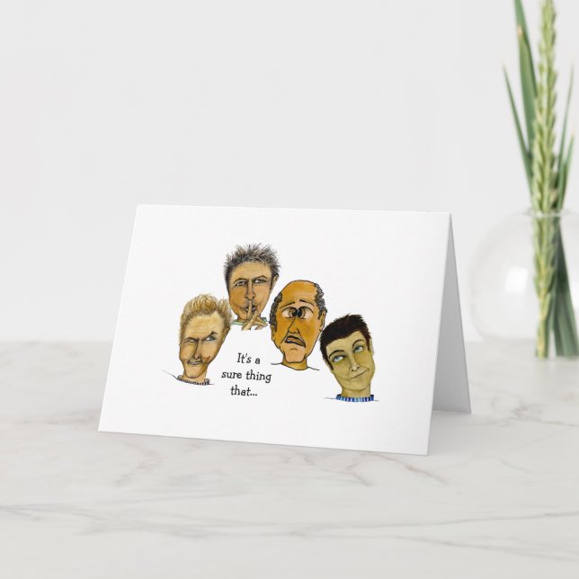 Funny Guys Hit the Fan Card (Front)