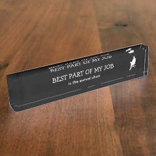 Funny Guys Office Desk Name Plate Accessory