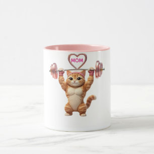 Funny Gym Cat Mum Mug – Mother’s Day Gift