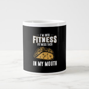 Funny Gym Fitness Taco T-Shirt Large Coffee Mug