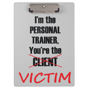 Funny Gym Fitness Training Clipboard