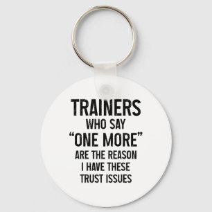 Funny Gym Fitness Trust Issues Pilates Yoga _1 Key Ring