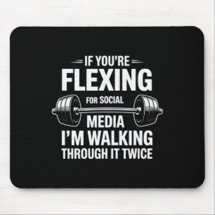 Funny Gym Flexing Workout Bodybuilding 1 Mouse Mat