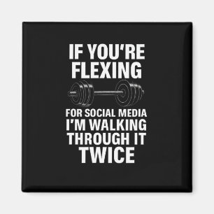 Funny Gym Flexing Workout Bodybuilding 2  Magnet