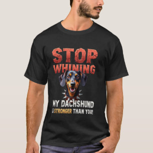 Funny Gym Gift for Dachshund Dog Owners T-Shirt