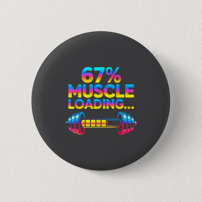 Funny Gym Meme 67  6 Cm Round Badge (Front)