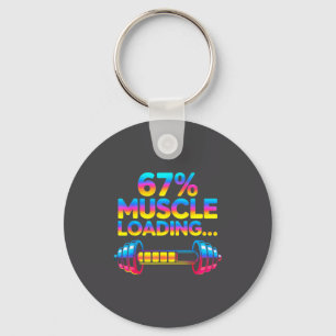 Funny Gym Meme 67 Key Ring