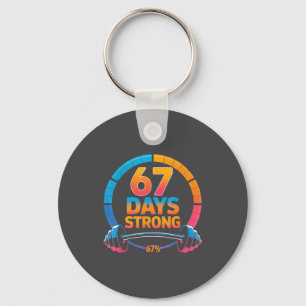 Funny Gym Meme 67 Key Ring
