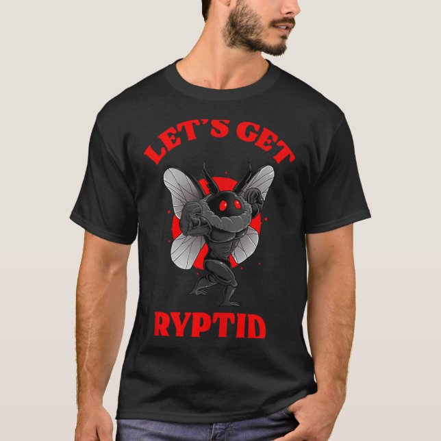 Funny Gym Mothman Shirt Cryptid Let's Get Ryptid G (Front)