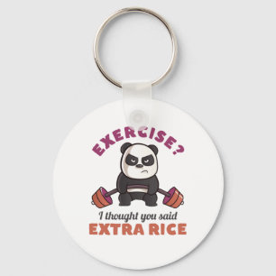 Funny Gym Motivation Fitness Training and Workout Key Ring