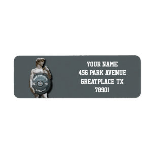 Funny Gym Owner Fitness David Holding Weight