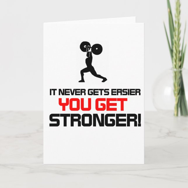 Funny Gym quote design Card (Front)