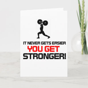 Funny Gym Quotes Cards | Zazzle
