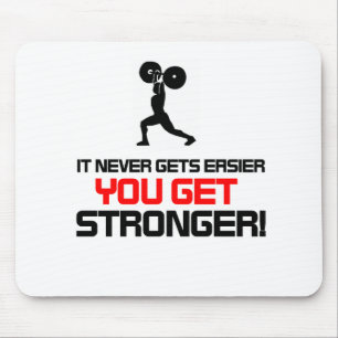 Funny Gym quote design Mouse Mat