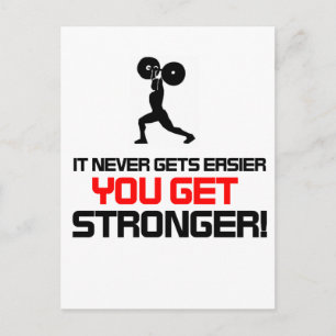 Funny Gym quote design Postcard