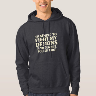 Funny Gym Quote  Mental Strength Fitness Hoodie