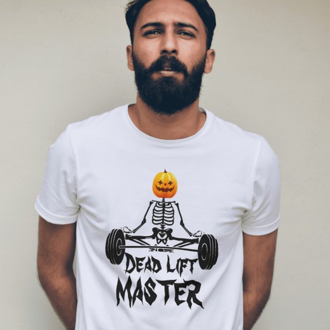 Funny gym quote Skeleton DEAD LIFT Master T-Shirt (Creator Uploaded)
