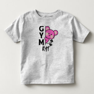 Funny Gym Rat Toddler Shirt for kids