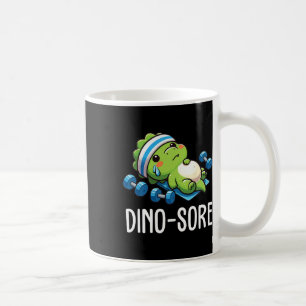 Funny Gym Workout Dinosaur Weight Lifting Gym Dino Coffee Mug