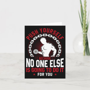 Funny Gym Workout Fitness Bodybuilding Sports Weig Card