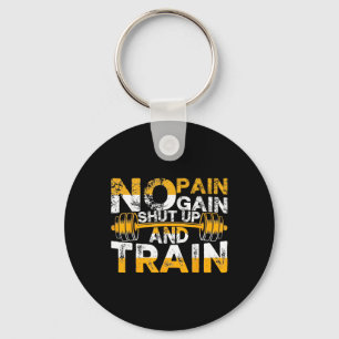 Funny Gym Workout Fitness Bodybuilding Sports Weig Key Ring
