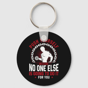 Funny Gym Workout Fitness Bodybuilding Sports Weig Key Ring