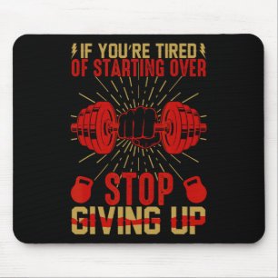 Funny Gym Workout Fitness Bodybuilding Sports Weig Mouse Mat