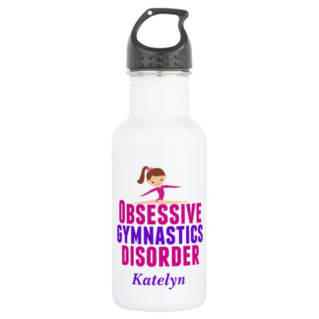 Funny Gymnastics 532 Ml Water Bottle (Front)