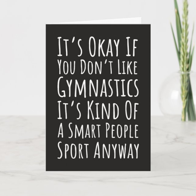 Funny Gymnastics Cards Sports Friend Gymnasts Kids (Front)