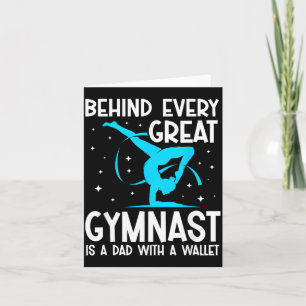 Funny Gymnastics Dad Card