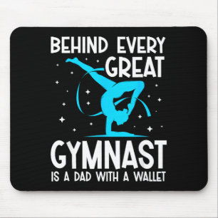 Funny Gymnastics Dad Mouse Mat