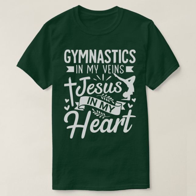 Funny Gymnastics Design For Men Women Gymnast Jesu T-Shirt (Design Front)