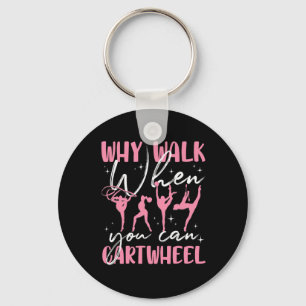 Funny Gymnastics Gymnast For Girls Women Cool Cart Key Ring