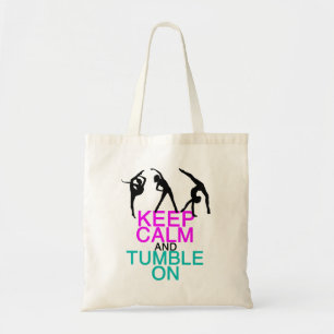 Funny Gymnastics Keep Calm Tumble On Tote Bag