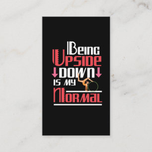Funny Gymnastics Quote Gymnast Tumbling Athletes Business Card
