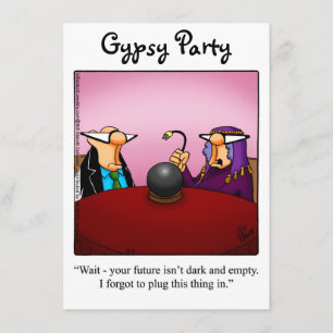 Funny Gypsy Party Invitations