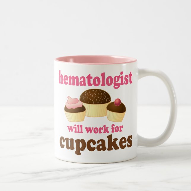 Funny Haematologist Two-Tone Coffee Mug (Right)