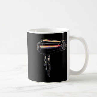 Funny hair dryer graphic costume  coffee mug