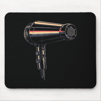 Funny hair dryer graphic costume  mouse mat