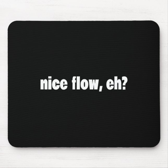 Funny Hair Meme - Sports - Hockey Hair - Flow  Mouse Mat (Front)