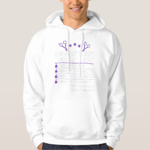 Funny Hairstylist Hourly Rate Barber Gift Hoodie
