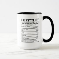 Funny Hairstylist Nutrition Facts Barber Humor